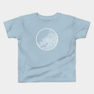 Winter Tree (large, leaves, transparent) Kids T-Shirt
